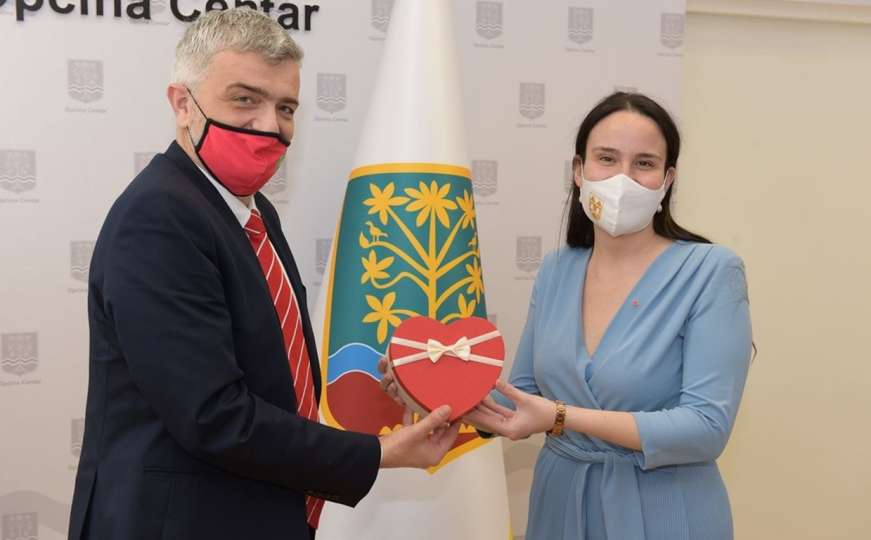 Načelnik Srđan Mandić ugostio gradonačelnicu Benjaminu Karić